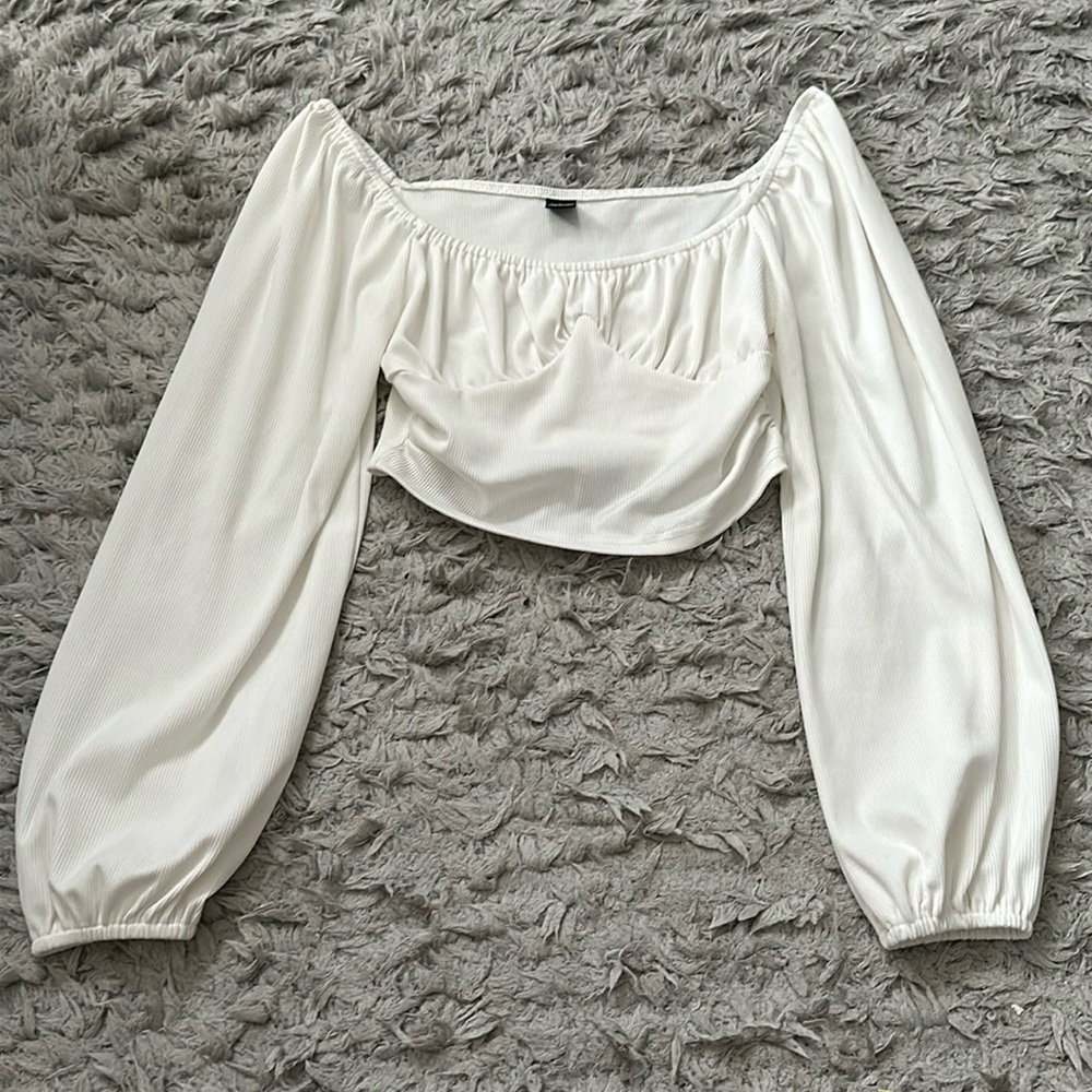 cute white top